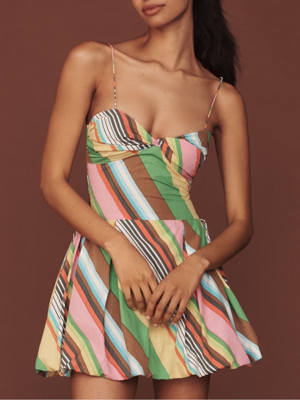 S/W/F Fitted Balloon Mini Dress